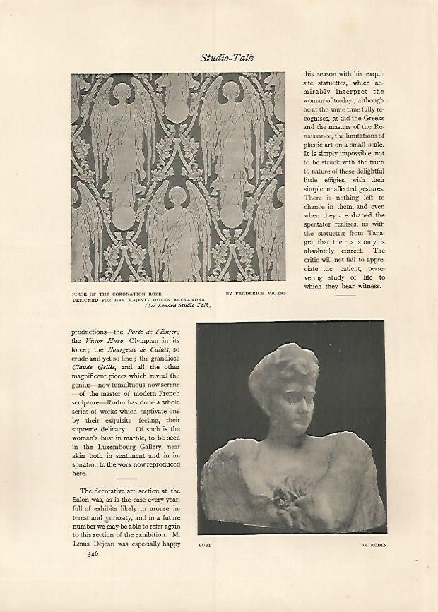 LAMINA 7151: Busto por Rodin