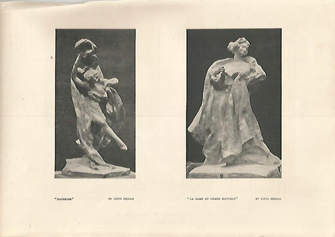 LAMINA 7152: Danseuse y La Dame au grand manteau por L. Dejean