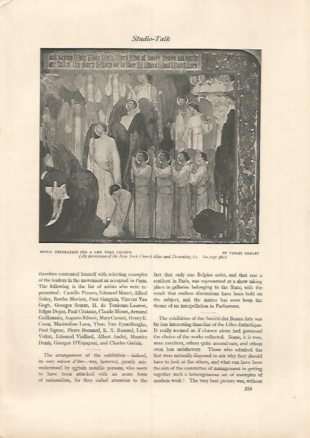 LAMINA 7157: Decoracion para una iglesia de Nueva York