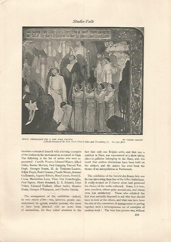 LAMINA 7157: Decoracion para una iglesia de Nueva York