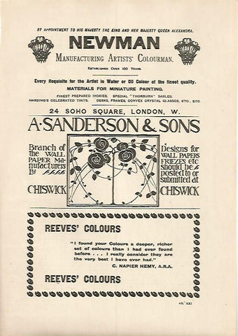 LAMINA PUBLICITARIA 7162: Newman y Reeves Colours