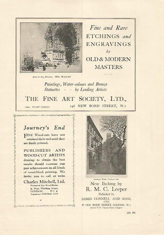 LAMINA  PUBLICITARIA 7166: The Fine Art Society Ltd