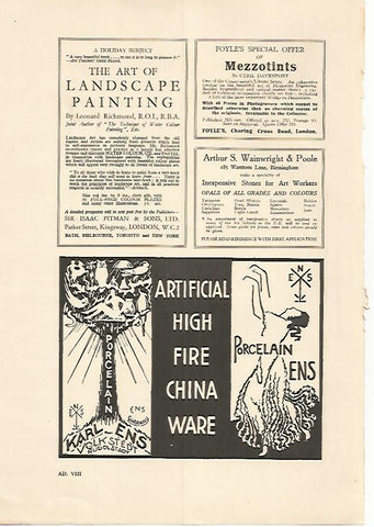 LAMINA PUBLICITARIA 7168: Porcelan Ens