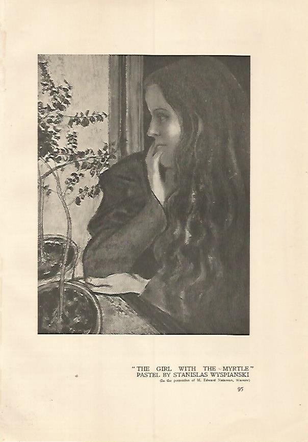 LAMINA 7176: The girl with the myrtle por S. Wyspiansky