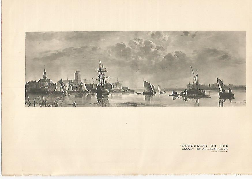LAMINA 7180: Dordrecht on the Maas por A. Cuyp
