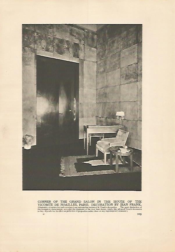 LAMINA 7183: Esquina del Gran Salon de la Casa del Vizconde de Noailles en Paris