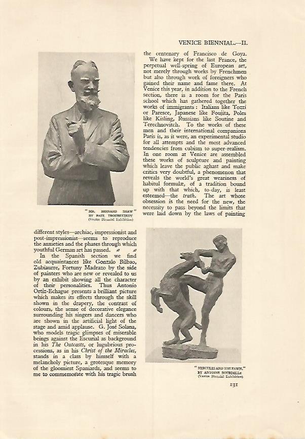 LAMINA 7191: Bernard Shaw por P. Troubetzkoy