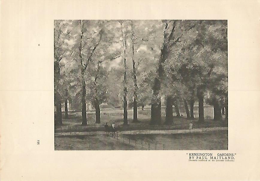 LAMINA 7193: Kensington Gardens por P. Maitland