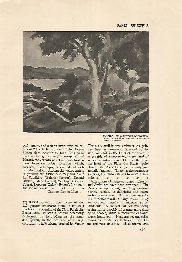 LAMINA 7197: L Arbre por A. Dunoyere de Segonzac