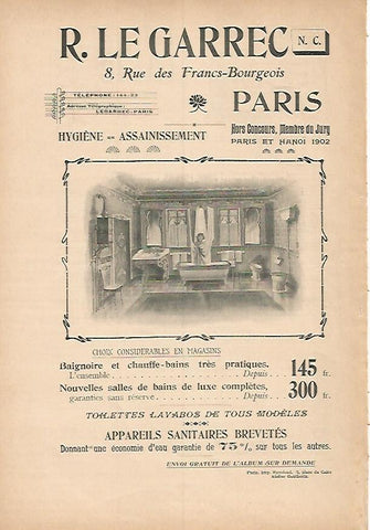 LAMINA PUBLICITARIA 7214: R. Le Garrec NC de Paris