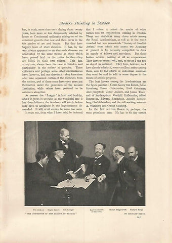 LAMINA 7220: The Committee of the League of Artists por R. Bergh