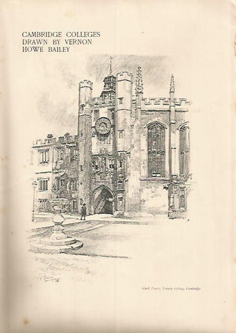 LAMINA 7222: Cambridge College dibujo de V. H. Bailey