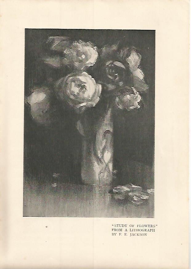 LAMINA 7232: Study of Flowers por F.E.Jackson
