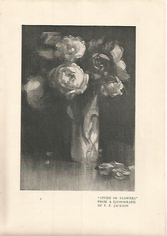 LAMINA 7232: Study of Flowers por F.E.Jackson