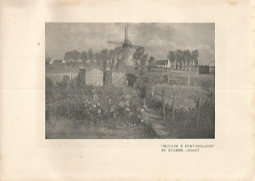 LAMINA 7242: Moulin a Fort-Philippe por E. Chigot