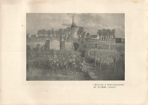 LAMINA 7242: Moulin a Fort-Philippe por E. Chigot