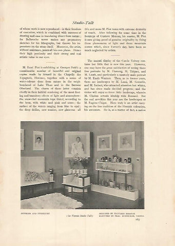LAMINA 7243: Decoracion de Fraullein Krasnik en Viena