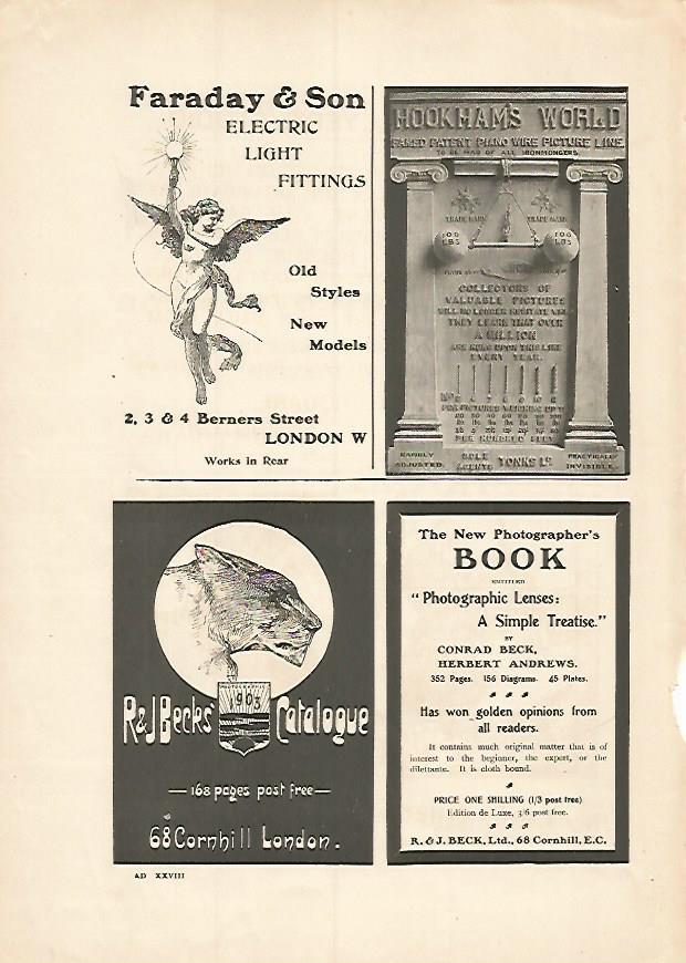 LAMINA PUBLICITARIA 7254: Faraday & Son