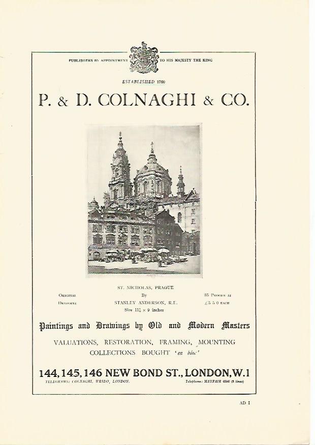 LAMINA PUBLICITARIA 7257: P & D. Colnagh & Co