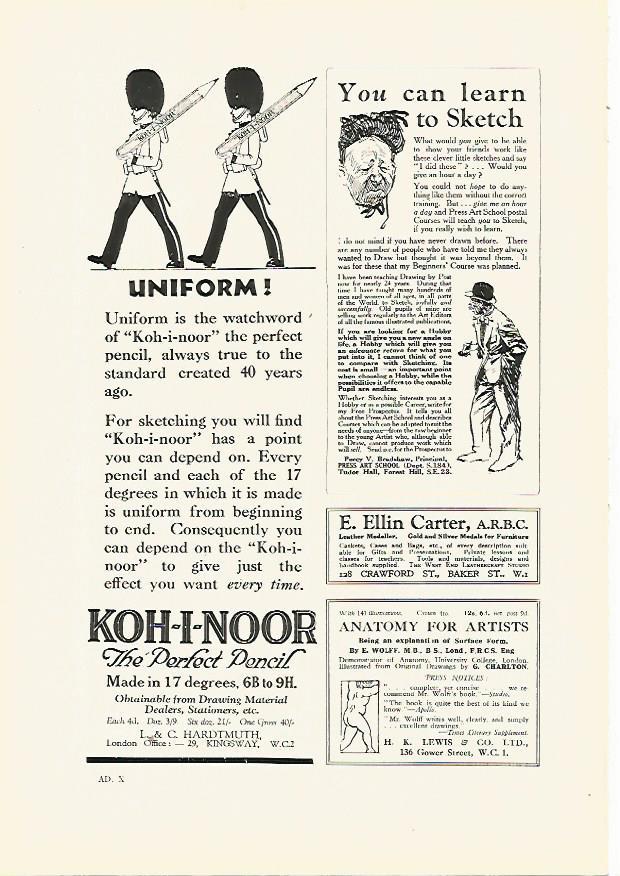 LAMINA PUBLICITARIA 7262: Koh-I-Noor the perfect pencil