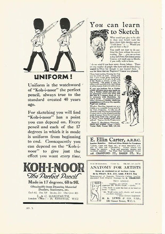 LAMINA PUBLICITARIA 7262: Koh-I-Noor the perfect pencil