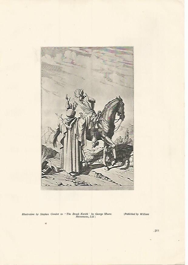 LAMINA 7265: The Brook Kerith ilustracion de S. Gooden