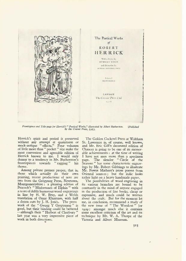 LAMINA 7266: The Poetical Works of Robert Herrick
