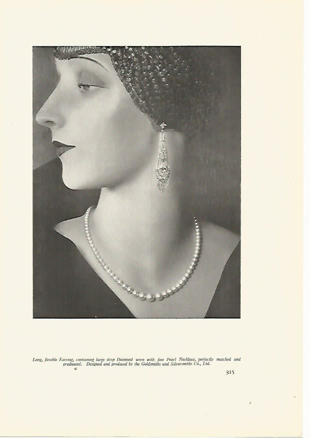 LAMINA 7267: Pendiente de diamantes de Goldsmiths and Silversmiths