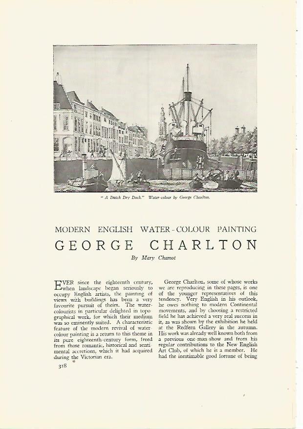 LAMINA 7268: A Dutch Dry Dock por G. Charlton