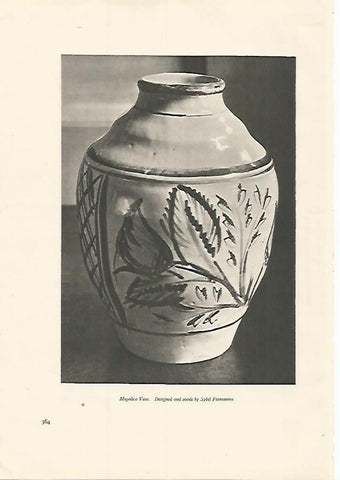 LAMINA 7288: Majorica Vase diseño de Sybil Finnemore