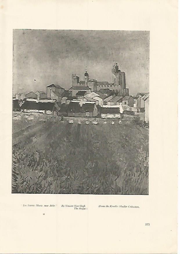 LAMINA 7293: Les Saintes Marie de Arles por Vincent Van Gogh