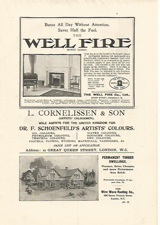 LAMINA PUBLICITARIA 7303: L. Cornelissen & Son