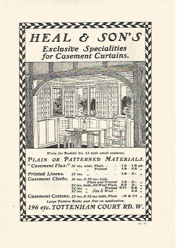 LAMINA PUBLICITARIA 7304: Heal & Sons en Totteham Court Rd