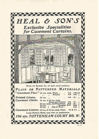 LAMINA PUBLICITARIA 7304: Heal & Sons en Totteham Court Rd