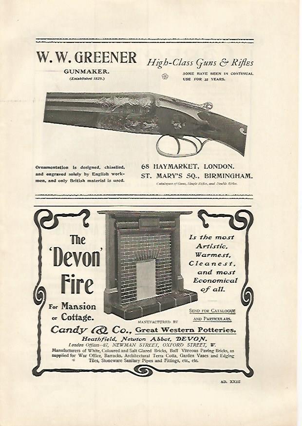 LAMINA PUBLICITARIA 7308: W.W. Greener