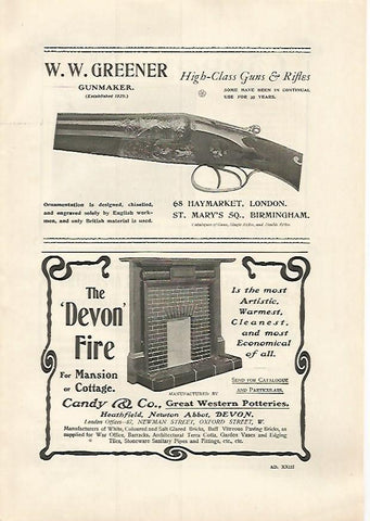 LAMINA PUBLICITARIA 7308: W.W. Greener
