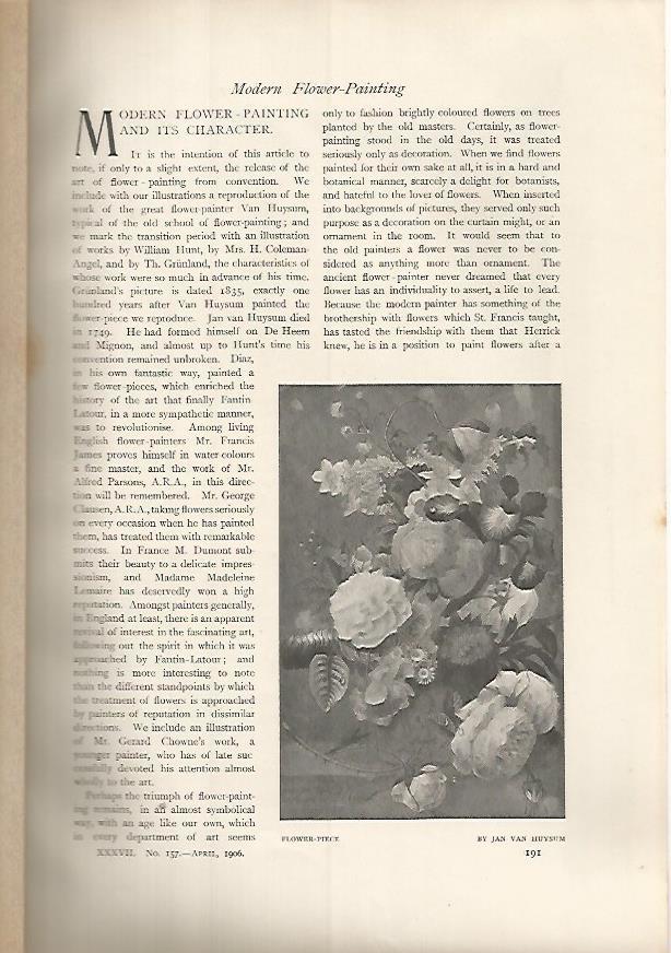 LAMINA 7313:Flower Piece por Jan Van Huysum