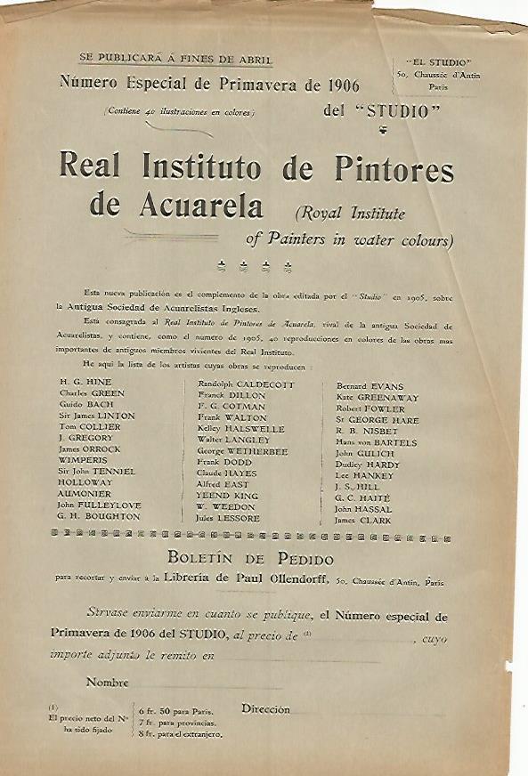 LAMINA 7317: Real Instituto de Pintores de Acuarela