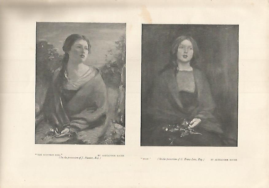 LAMINA 7321: The Scottish Girl y Joan por Alexander Roche