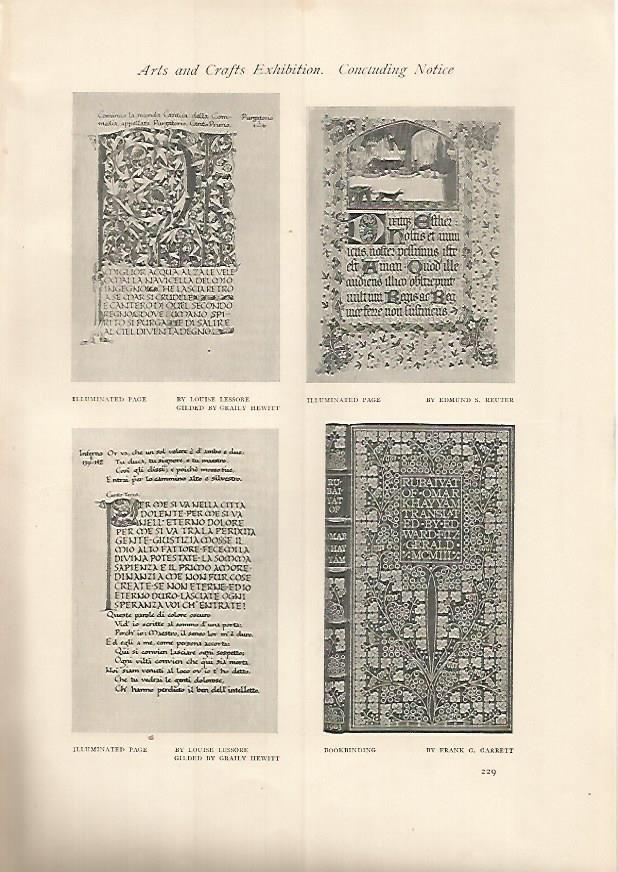 LAMINA 7331: Paginas ilusstradas por L. Lessore y E. Reuter