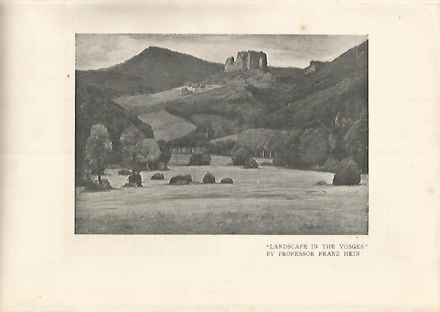 LAMINA 7343: Landscape in the Vosges por F. Hein