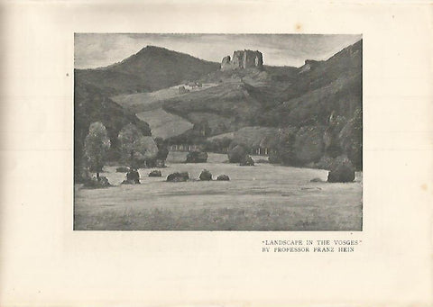 LAMINA 7343: Landscape in the Vosges por F. Hein