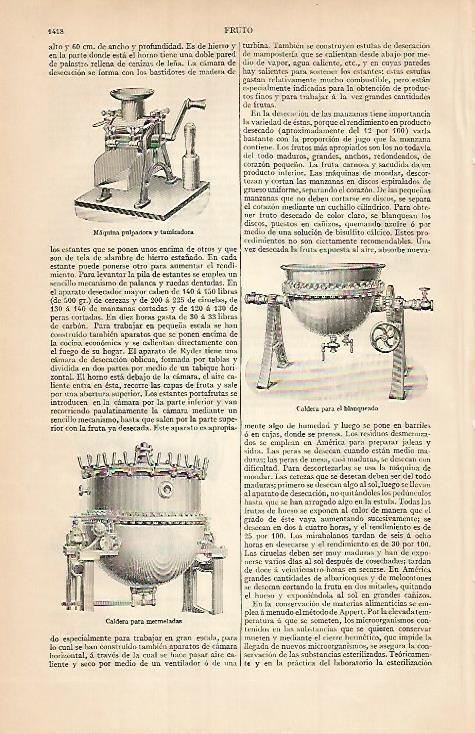 LAMINA ESPASA 3540: Maquinas para manipular frutas