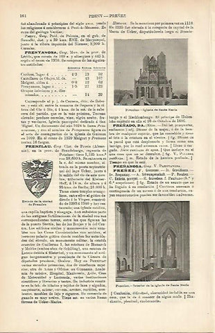 LAMINA ESPASA Alemania 3583: Iglesia de Santa Maria en Preuzlau Alemania