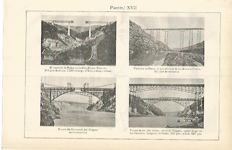 LAMINA ESPASA 3715: puentes de Estados Unidos Nigeria y Francia