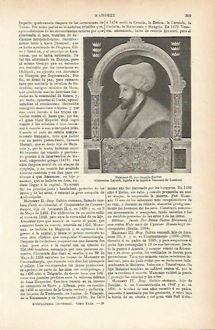LAMINA ESPASA 3891: Mahomet Ii por G. Bellini