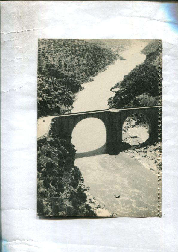 Lamina con vistas de: Pamplona y Puente de Almaraz en Caceres