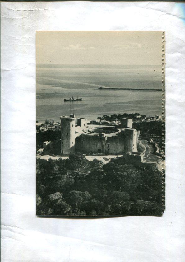 Lamina con vistas de: Santiago de Compostela y Castillo de Bellver en Mallorca