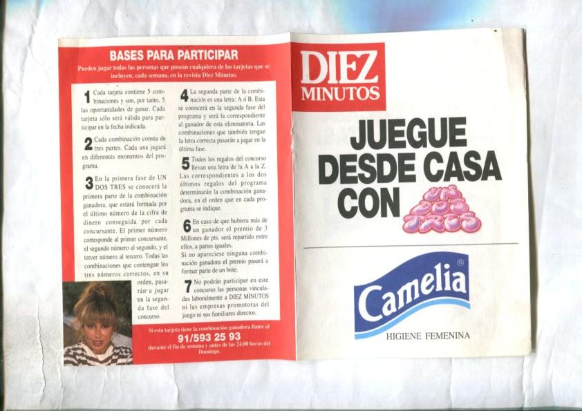 Propaganda de Diez Minutos para la firma Camelia, Higiene Femenina