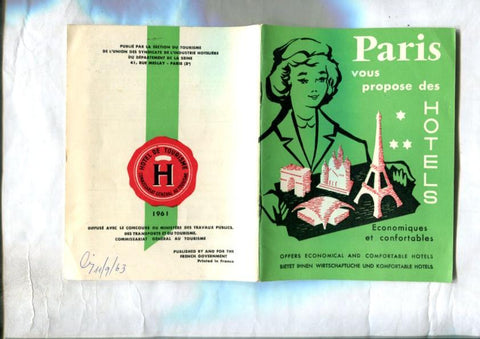 Propaganda de Hoteles de Paris